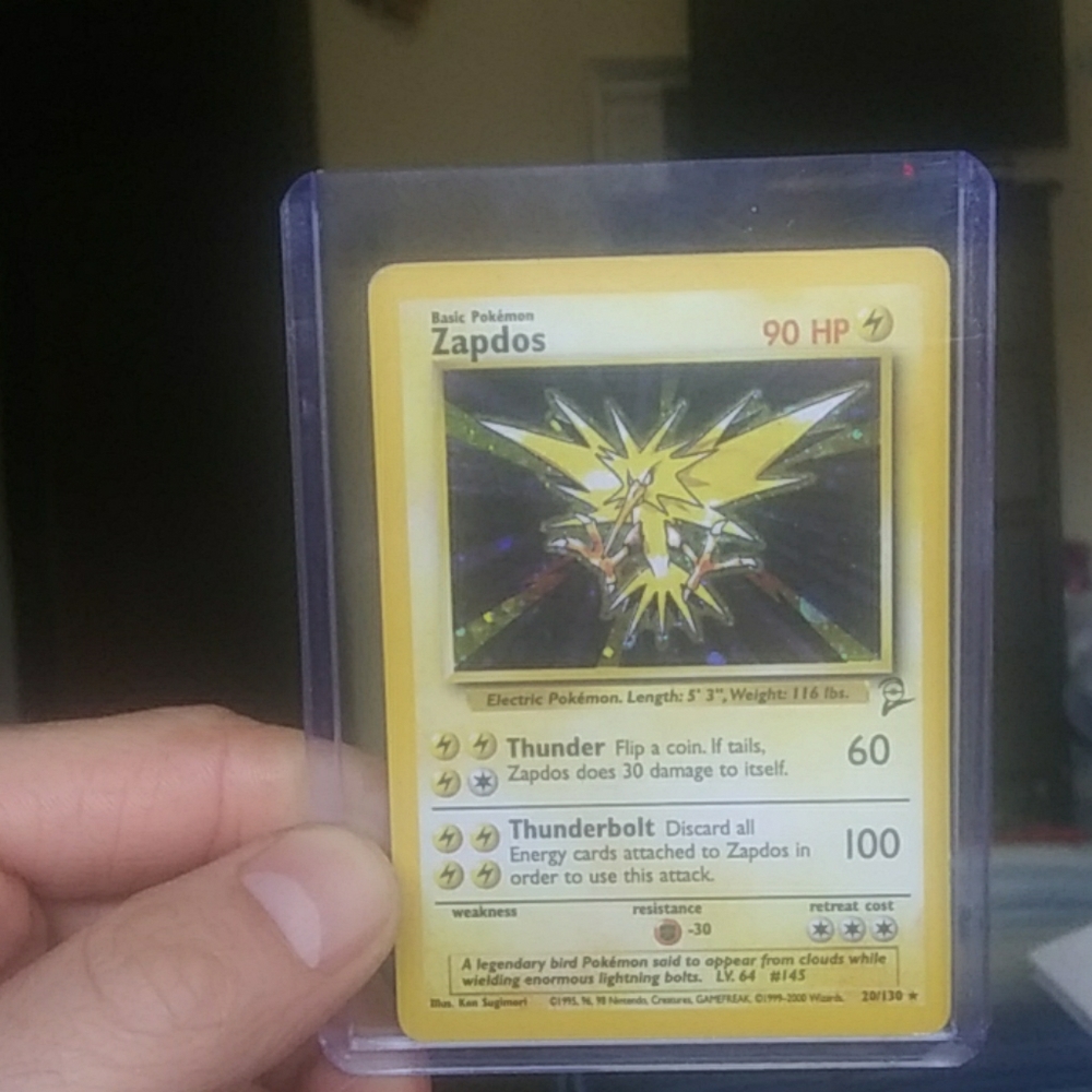 Pokemon Zapdos 20/30 Holo NM Never been played!!!